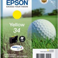 Tusz Golf ball Singlepack Epson Yellow 34 DURABrite Ultra | 4,2 ml
