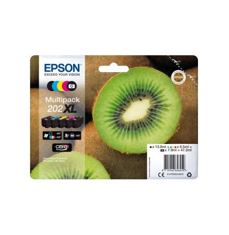 Tusz Epson Kiwi Multipack 202 | CMYK+photo black | Claria Premium