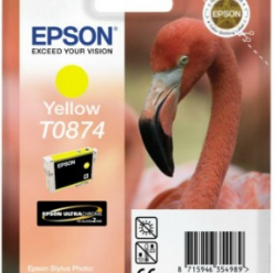 Tusz Epson T0874 yellow Retail Pack BLISTER | Stylus Photo R1900