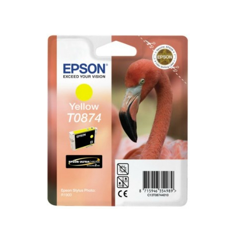 Tusz Epson T0874 yellow Retail Pack BLISTER | Stylus Photo R1900
