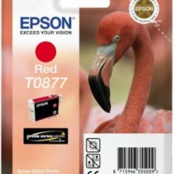 Tusz Epson T0877 red Retail Pack BLISTER | Stylus Photo R1900