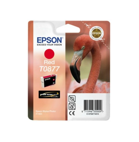 Tusz Epson T0877 red Retail Pack BLISTER | Stylus Photo R1900