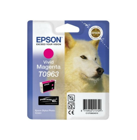 Tusz Epson T0963 vivid magenta UltraChrome K3 | Stylus Photo R2880