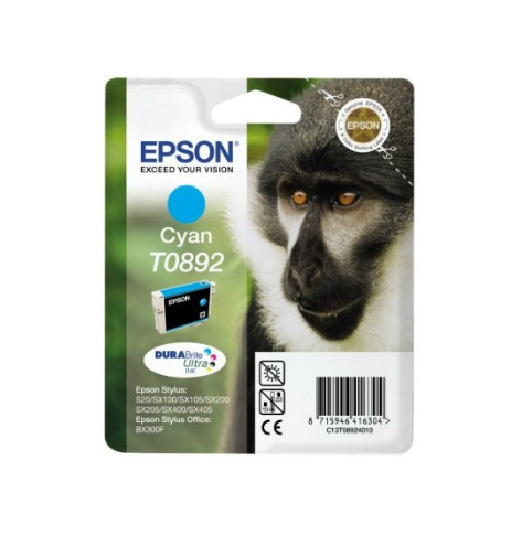 Tusz Epson T0892 cyan DURABrite | 3.5ml | Stylus S20/SX100/SX105/SX200/SX205/...