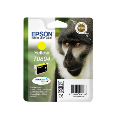 Tusz Epson T0894 yellow DURABrite | 3.5ml | Stylus S20/SX100/SX105/SX200/SX20