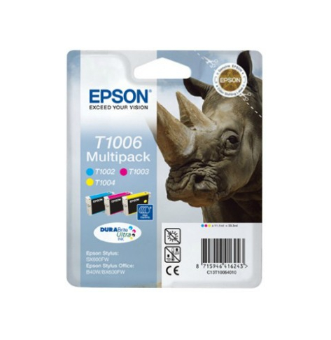 Zestaw Epson T100 CMY MultiPack DURABrite Ultra BLISTER | 3x11.1ml | Epson St...