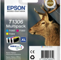 Zestaw Epson T1306 MultiPack | Stylus SX525WD/BX305F/BX320FW/BX625FWD