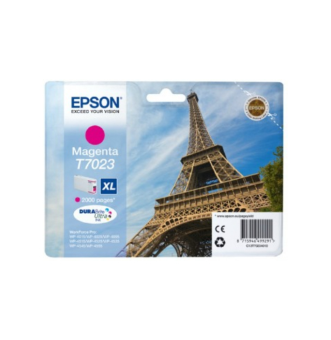 Tusz Epson T702 magenta XL | 2000str | WP4000/4500