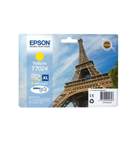 Tusz Epson T702 yellow XL | 2000str | WP4000/4500