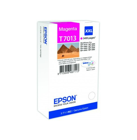 Tusz Epson T701 magenta XXL | 3400str | WP4000/4500