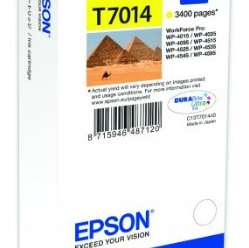 Tusz Epson T701 yellow XXL | 3400str | WP4000/4500