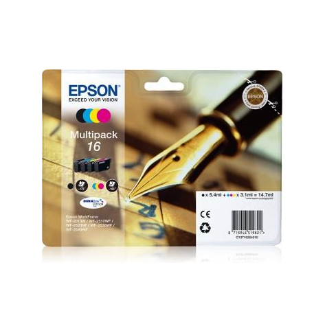 Zestaw  Epson T1626 CMYK Multi Pack | WF-2010/25x0