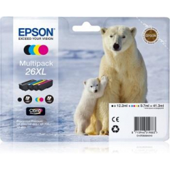 Zestaw Epson T2636 XL CMYK Claria Multi Pack |  XP-600/700/800