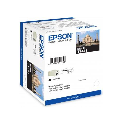 Tusz Epson T7441 black DURABrite™ Ultra | 181ml | WP-M4015 DN/WP-M4525 DNF