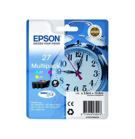 Tusz Epson T2705 C/M/Y 3-color 27 DURABrite | 10.8 ml