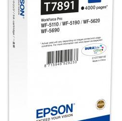 Tusz Epson Black T7891 | 65 ml | WF-5110DW/WF-5190DW/WF-5620DWF/WF-5690DWF