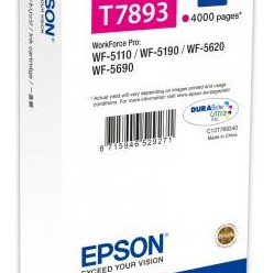 Tusz Epson magenta T7893 | 34 ml | WF-5110DW/WF-5190DW/WF-5620DWF/WF-5690DWF