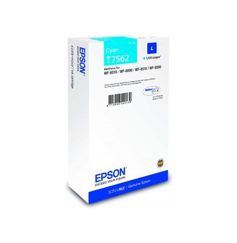 Tusz Epson T7562 Cartridge L Cyan | 14 ml | WF-8xxx Series