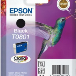 Tusz Epson T0801 black | Stylus Photo R265/285/360,RX560/585/685
