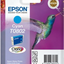 Tusz Epson T0802 cyan | Stylus Photo R265/285/360,RX560/585/685