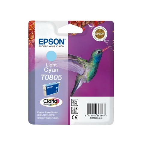 Tusz Epson T0805 light cyan | Stylus Photo R265/285/360,RX560/585/685