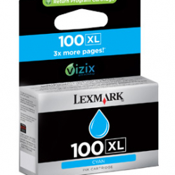 Tusz Lexmark No 100XL cyan | zwrotny | 600str | seria S/ seria Pro