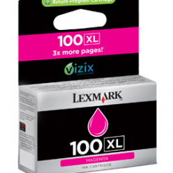 Tusz Lexmark No 100XL magenta | zwrotny | 600str | seria S/ seria Pro