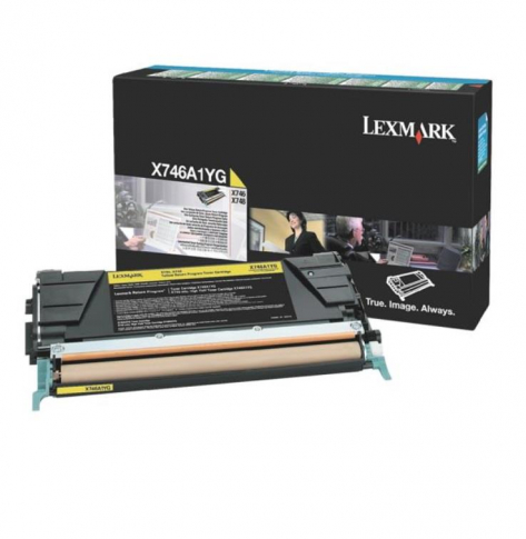 Toner Lexmark yellow | zwrotny | 7 000 str. | X746de / X748de / X748dte