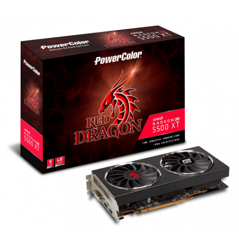 Karta graficzna Powercolor Radeon RX 5500XT Red Dragon 8GB GDDR6 DVI HDMI DP