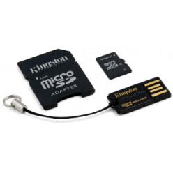 Karta pamięci Kingston Micro SDHC 4GB Class 10 + czytnik USB2.0 + SD Adapter