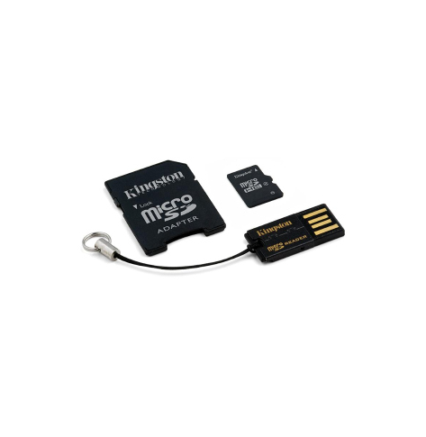 Karta pamięci Kingston Micro SDHC 4GB Class 10 + czytnik USB2.0 + SD Adapter
