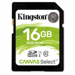 Karta pamięci Kingston 16GB SDHC Canvas Select 80R CL10 UHS-I