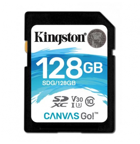 Karta pamięci Kingston 128GB SDXC Canvas Go 90R/45W CL10 U3 V30