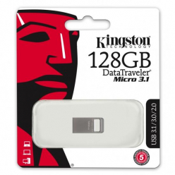 Pamięć USB Kingston 128GB DTMicro USB 3.1/3.0 Type-A metal ultra