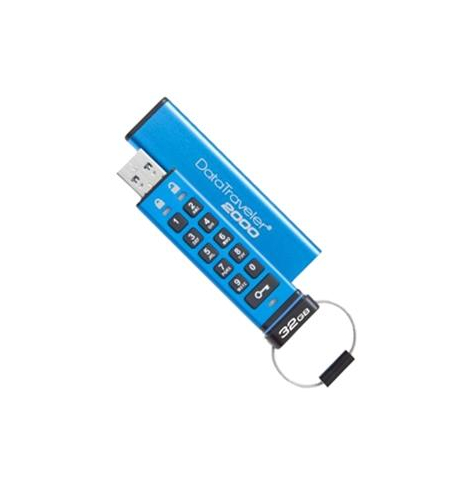 Pamięć USB  Kingston 32GB DataTraveler 2000 AES Encryption USB 3.0