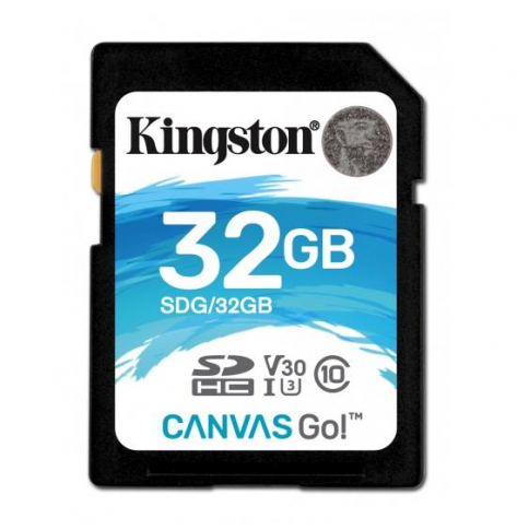 Karta pamięci Kingston 32GB SDHC Canvas Go 90R/45W CL10 U3 V30