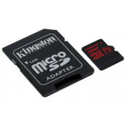 Karta pamięci Kingston microSDHC Canvas React 32GB 100R/70W U3 UHS-I V30 A1 Card + SD Adptr