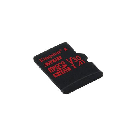 Karta pamięci Kingston microSDHC Canvas React 32GB 100/70 U3 UHS-I V30 A1 Single Pack w/o Adp