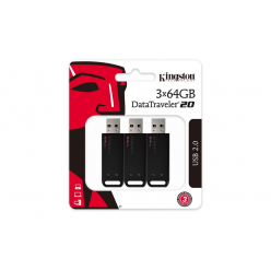 Pamięć USB Kingston 64GB USB 2.0 DataTraveler 20 3pk