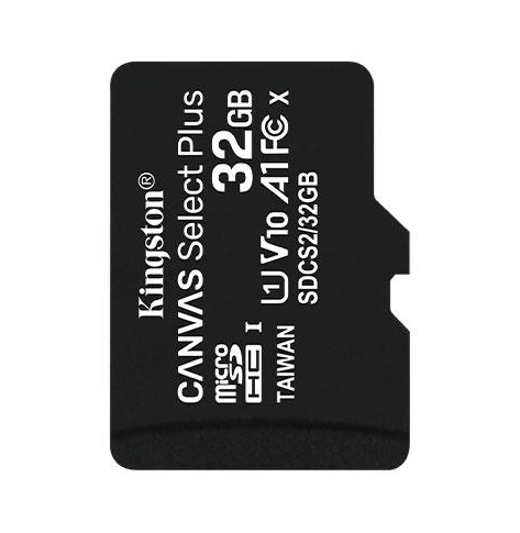 Karta pamięci Kingston 32GB micSDHC Canvas Select Plus 100R A1 C10 Single Pack w/o ADP