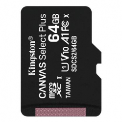 Karta pamięci Kingston 64GB micSDXC Canvas Select Plus 100R A1 C10 Single Pack w/o ADP