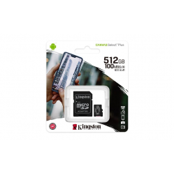 Karta pamięci Kingston 512GB micSDXC Canvas Select Plus 100R A1 C10 Card + ADP