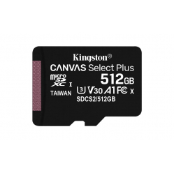 Karta pamięci Kingston 512GB micSDXC Canvas Select Plus 100R A1 C10 Card + ADP