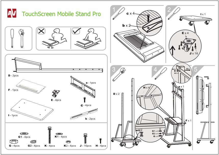 Про stand. Mobile Stand XDC переделка ног основания.